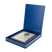 Etui SAMETI do podkładu 8x10 Granatowe Pion