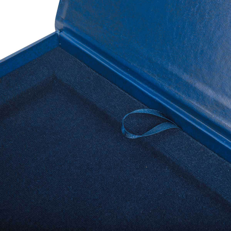 Etui SAMETI do podkładu 8x10 Granatowe Pion