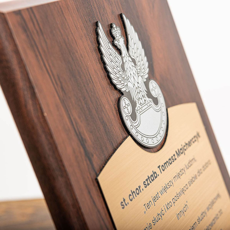 Ryngraf z personalizacją dla żołnierza i służb - pamiątka ORZEŁEK