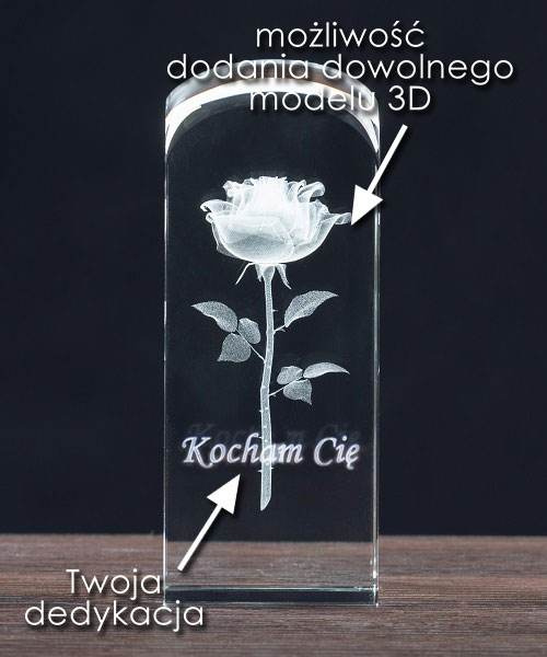 Statuetka dla muzyka - mikrofon 3D, średnia statuetka 190x65x65 mm