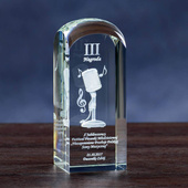 Nagroda w konkursie muzycznym - MIKROFON 3D w szkle