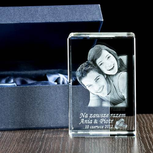 Zdjęcie 3D dla 2 popiersi 2 osób, statuetka średnia - Prezent na każdą okazję