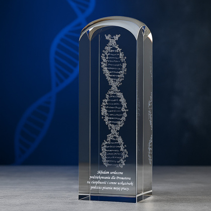 Prezent dla Promotora z dedykacją - kwas DNA 3D