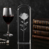 Róża 3D w dużej kolumnie dla wychowawcy, nauczyciela