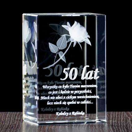 Róża 3D - Prezent dla Taty z okazji Dnia Ojca bądź na urodziny. Twoja dedyakcja