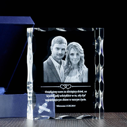 FOTOPREZENT Ślubne podziękowania rodzicom, komplet (2 szt.). Etui w zestawie