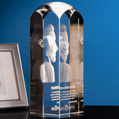 Karykatura 3D - zdjęcie grawerowane w szkle