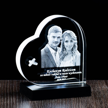 Prezent na urodziny, imieniy z Twoją dedykacją. Statuetka ze zdjęciem + LED