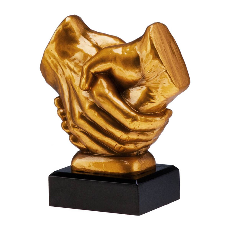 Figurka odlewana - uścisk dłoni