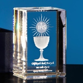 Pamiątka Pierwszej Komunii Świętej - Grawer 3D w małej statuetce