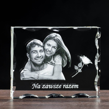 Ozdobny fotokryształ - Personalizowany zdjęciem oraz dedykacją!